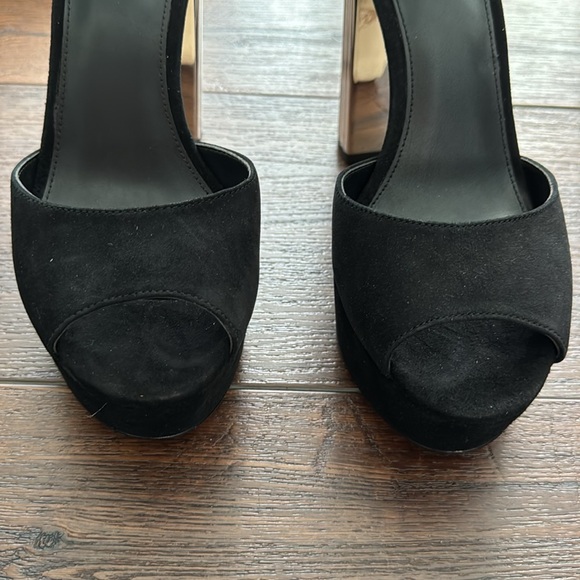 MICHAEL Michael Kors Porter NWT Ankle Strap Suede Platform Block Heel Sandals. - Picture 8 of 11